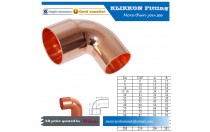 Copper pipe fitting 45 degree elbow