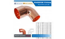 Copper pipe fitting 45 degree elbow