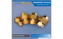 straight fittings brass material fittings Flared Copper Compression Union