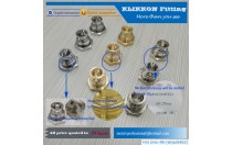 Corrugated hot water flexible metal brass pipe fitting