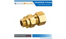 Hot sale brass compression fitting coupling straight lead free for pex and copper tube