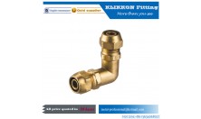 Customized male female thread brass elbow fine joint