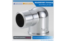 klikkon 2018 Factory supply 1/2 pipe fitting 2 male 1 female brass tee