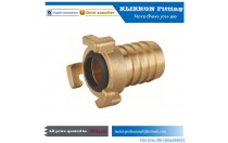 Lead free brass hose fitting pipe tee with sleeve three way PEX