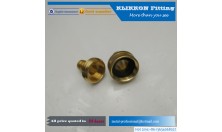 china metric pipe fittings suppliers 3/8 " To 1/2"NPT Brass ferrule Male Connector for Oil and Gas