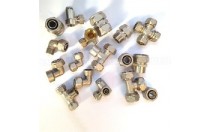 Quality Diy Decorative Industrial Pipe Shelving Kit Floor Flange Equal Shape Female Thread Cross Fitting Din2353 Brass Fittings
