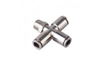 Hot Galvanized water seperatore pe fittings carbon steel 4-way cross pipe fitting with Plastic Lining