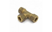 Male Center Tee T type Branch Brass Pipe Union Fitting