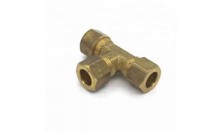 Male Center Tee T type Branch Brass Pipe Union Fitting
