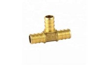 1/2 Inch Brass Equal Tee Pipe Fitting Push To Connect Push Fit Fitting