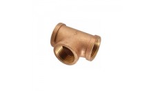 Brass Double Ferrule compression Equal Union Tee Tube Fittings 3 way tube connector