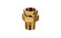 1/4 BSPP Brass Fittings Hydraulic Ferrule Fittings Brass Union Elbow Swivel Fittings