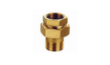 1/4 BSPP Brass Fittings Hydraulic Ferrule Fittings Brass Union Elbow Swivel Fittings