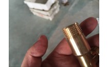 Thailand customer request Brass Nipple Thread PT 3/8*PT 3/8 , QT