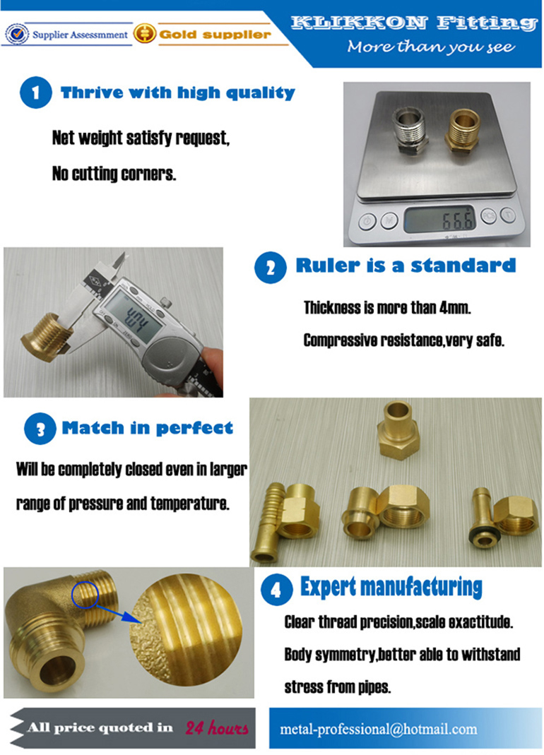 red copper one way air conditioning refrigeration fitting