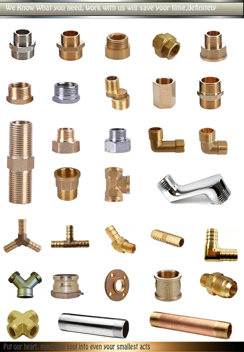 promotional top quality garden hose brass fittings American type brass male threaded hydraulic hose coupling fittings China Supply hydraulic pex brass pipe hose fittings brass plumbing fittings metric pipe fittings metric hose fittings Free sample 1/2" 3/4" brass nipple pipe fitting hose fittings