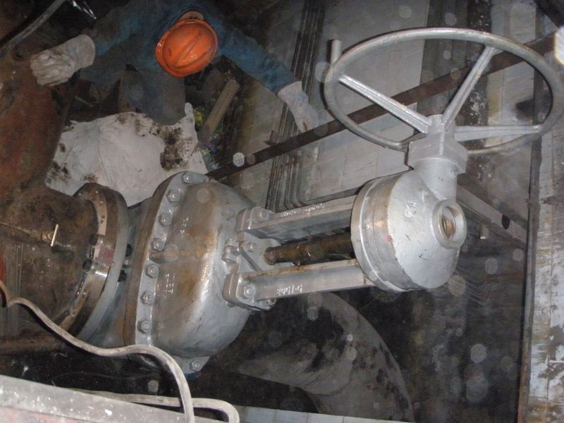 installation of the gate valve